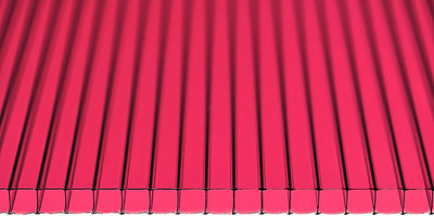 Сотовый поликарбонат TitanPlast Ultra 2100x6000х6мм 0.71кг/кв.м (гранат)