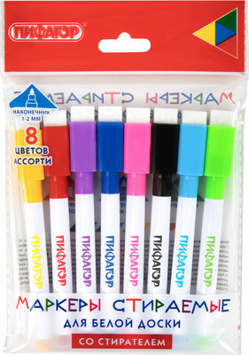 Набор маркеров Пифагор 152566 (8цв)