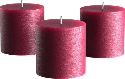 Набор свечей Мелт 75мм (3шт, бургундия)