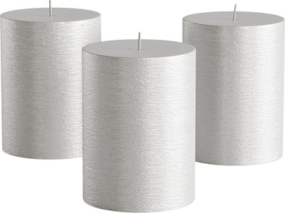 Набор свечей Мелт 100мм (3шт, серебряный)