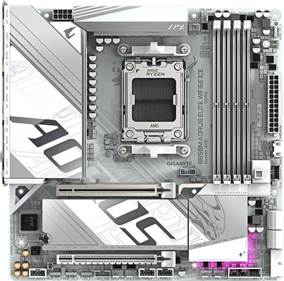 Материнская плата Gigabyte B850M Aorus Elite WiFi6E Ice