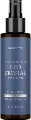 Дезодорант-спрей Cosmetime For Men Spice & Cedаr (100мл)