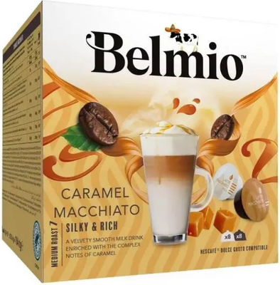 Кофе в капсулах Belmio Latte Macchiato Caramel (8х5г + 8x15.5г)