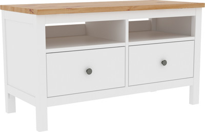 Тумба ММЦ Кантри 02 ТВ (белый лак/браун)