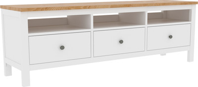 Тумба ММЦ Кантри 03-180 ТВ (белый лак/браун)