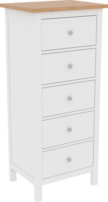 Комод ММЦ Кантри 05 (белый лак/браун)