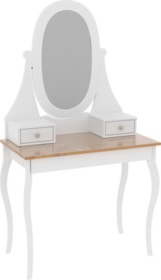 Туалетный столик ММЦ Кантри 95 (белый лак/браун)