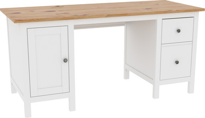 Письменный стол ММЦ Кантри 12 (белый лак/браун)