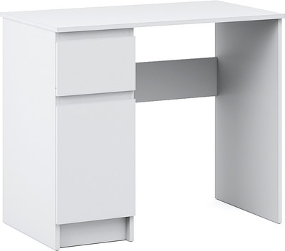 Письменный стол Империал Оникс Вайт 1д1ящ (белый)