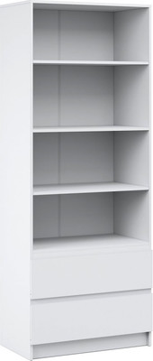 Стеллаж Империал Оникс Вайт 2 ящика (белый)