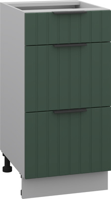 Шкаф-стол кухонный Arvento Корнелия Анта-плюс НШ40р3ш без столешницы (зеленый софт)