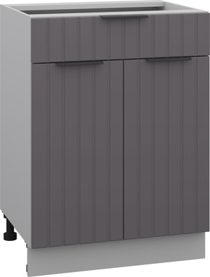 Шкаф-стол кухонный Arvento Корнелия Анта-плюс НШ60р1ш без столешницы (графит софт)