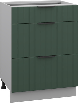 Шкаф-стол кухонный Arvento Корнелия Анта-плюс НШ60р3ш без столешницы (зеленый софт)