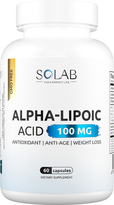 Жирные кислоты SOLAB Альфа Липоевая кислота (60 капсул)