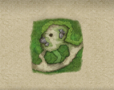 Игровое поле для настольной игры Pandora's Box Studio Мат игровой ламинир. Привал у дороги и привал в руинах / 07PB409