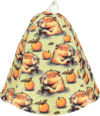 Шапка для бани Банные Штучки Капибара с орнаментом 41492