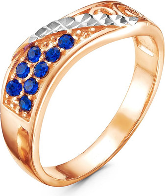 Кольцо Wolves с 7 фианитами 1659 (р.19)