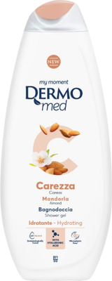 Гель для душа Dermomed Caress с миндалем (750мл)