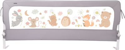 Ограждение для кровати Solmax&Kids Лесные звери / TLT99901 (2м, серый)