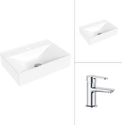 Умывальник со смесителем Lauter 21887B + Jet 21AM12361