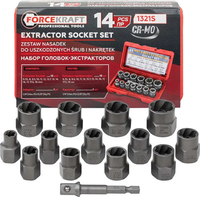 Набор экстракторов ForceKraft FK-1321S (65726)