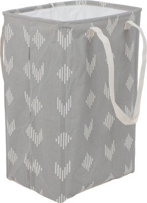 Корзина для белья AksHome Becky (серый/стрелы)