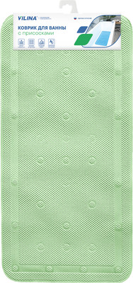 Коврик на присосках Вилина Массажный Лотос 6910 (43x90, фисташковый)
