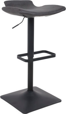 Стул барный AksHome Finch (экокожа, винтажный черный Watusi 16/черный)