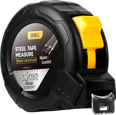 Рулетка Deli EDL9005PY (черный)