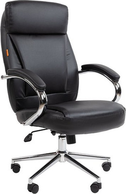 Кресло офисное Chairman 794 (натуральная кожа/экокожа, черный)