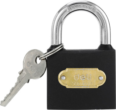 Замок навесной Deli YS EDL508903 (50мм, автомат, 3 ключа, защита от влаги)