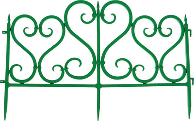 Изгородь декоративная Мастер Сад 32x300см 6 секций / 2152308 (зеленый)