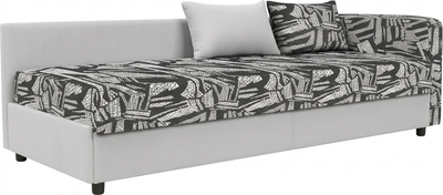 Тахта KRONES Эллада мод.1 ППУ (велюр рисунок темно-серый/светло-серый)