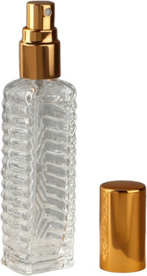 Атомайзер для парфюма Onlytop Прозрачный узор / 4690326 (золотистый)
