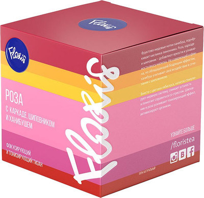 Чайный напиток Floris Роза с гибискусом, шиповником и ханибушем (50г)