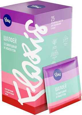 Чайный напиток Floris Шалфей со смородиной, гибискусом и саган-дайля (25пак)