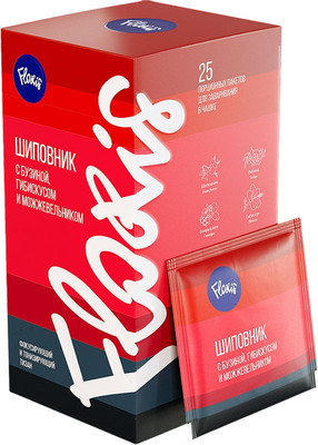 Чайный напиток Floris Шиповник с бузиной, гибискусом и можжевельником (25пак)