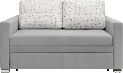 Диван KRONES Афродита 195x100 (велюр/жаккард/серый/рисунок молочно-серый)