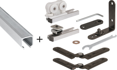 Комплект фурнитуры для складных дверей Armadillo FOLDING/40/1000 track (1м)