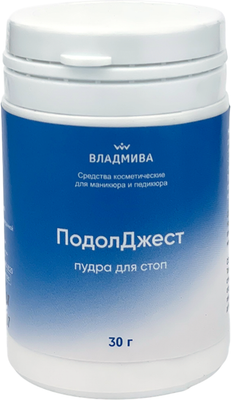 Тальк для ног ВладМиВа ПодолДжест для стоп от запаха и пота (30г)