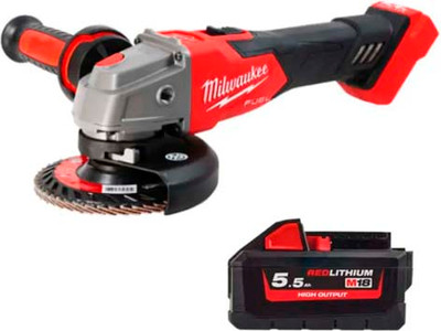 Угловая шлифовальная машина Milwaukee M18 FSAG125XB-0X + M18HB5.5 / 4933478429 HB55