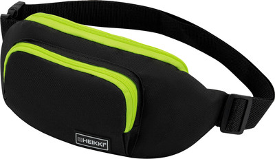Сумка на пояс Heikki Rio 272615 (черный/салатовый)