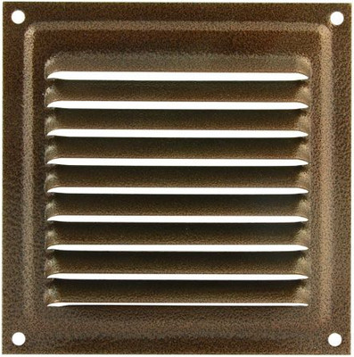 Решетка вентиляционная Нора-М 100x100 с сеткой / 7212 (медь)