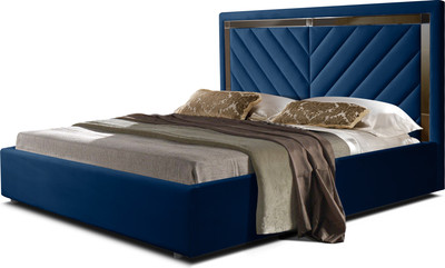 Двуспальная кровать ФорестДекоГрупп Софи 4 160x200 с ПМ (Veluta Lux 26)