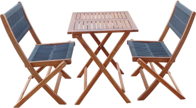 Комплект садовой мебели National Tree Company из акации / TP2053.0.2 (3 предмета)
