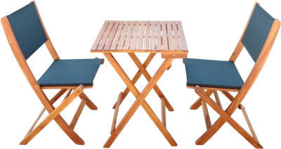 Комплект садовой мебели National Tree Company из акации / TP2052.1.3 (3 предмета)