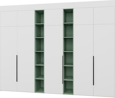 Шкаф Рэйгрупп Рэй S245-В16-1-EBZ В16-1 (дуб элисон/белый премиум/зеленый самшит)