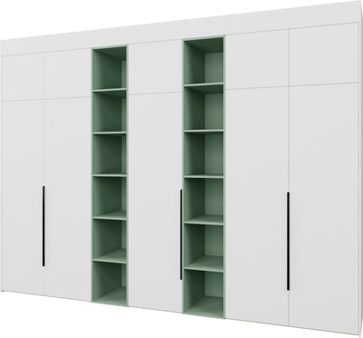 Шкаф Рэйгрупп Рэй S245-В17-1-EBZ В17-1 (дуб элисон/белый премиум/зеленый самшит)