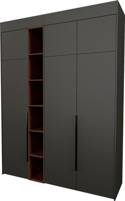 Шкаф Рэйгрупп Рэй S245-В7-2-WKL В7-2 (дуб веллингтон/кобальт/античная латунь)