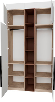 Шкаф Рэйгрупп Рэй S257-В4-EBL В4 (дуб элисон/белый премиум/античная латунь)